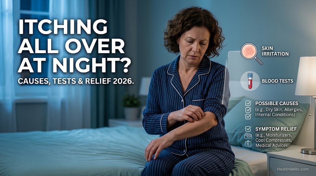 Unexplained Itching All Over Body at Night: Causes, Tests, Relief and When to Worry 2026
