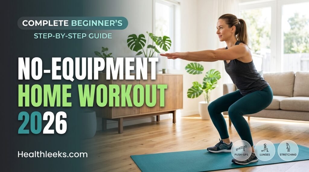 Home Workout for Beginners No Equipment: A Complete Step-by-Step Guide to Get Fit With Just Your Body Weight 2026