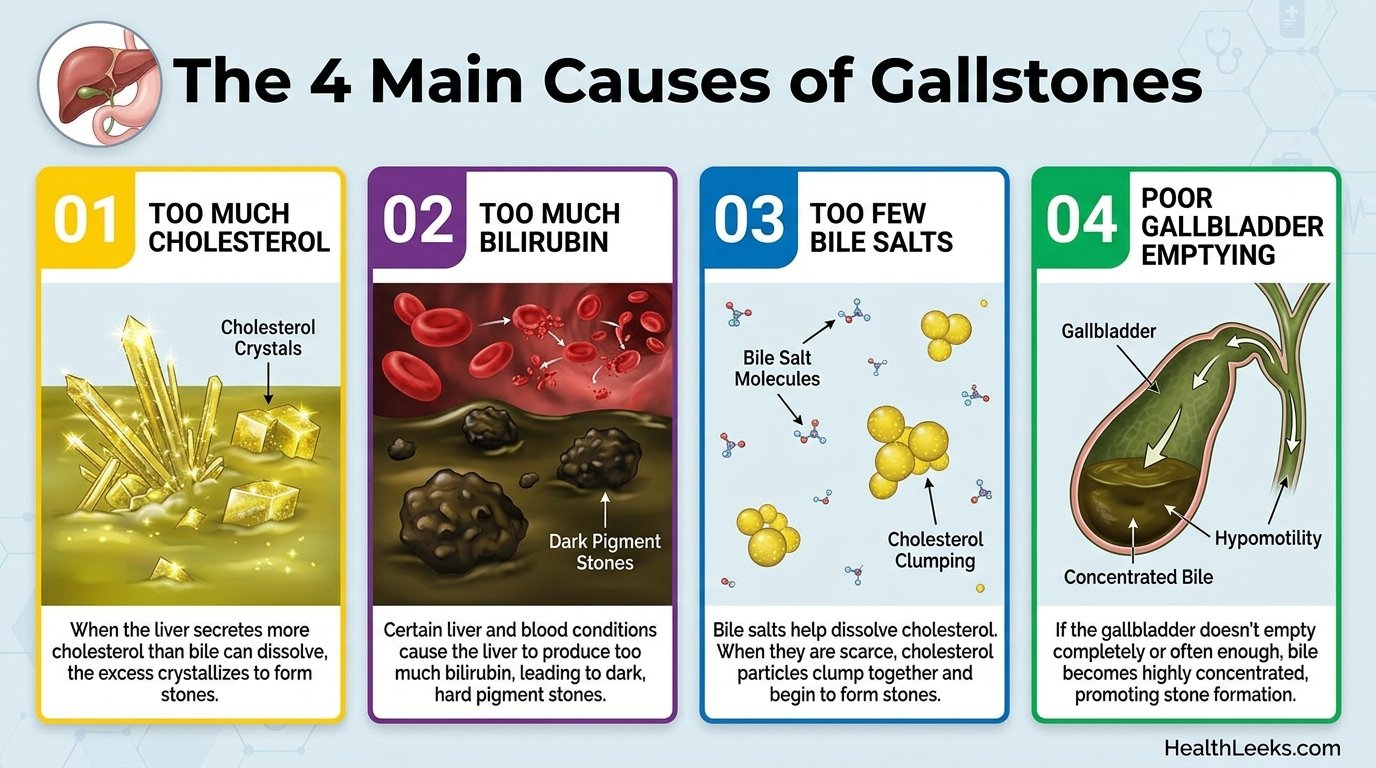 What Causes Gallstones? The Bile Imbalance Behind the Stones