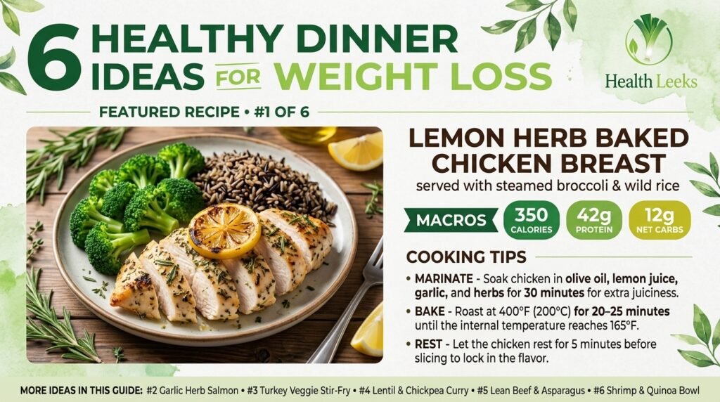 6 Healthy Dinner Ideas for Weight Loss