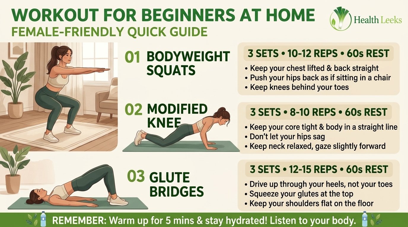 Workout for Beginners at Home Female