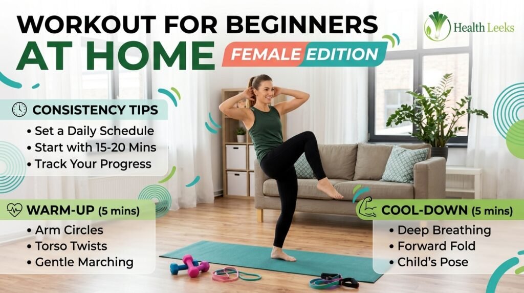 Workout for Beginners at Home Female